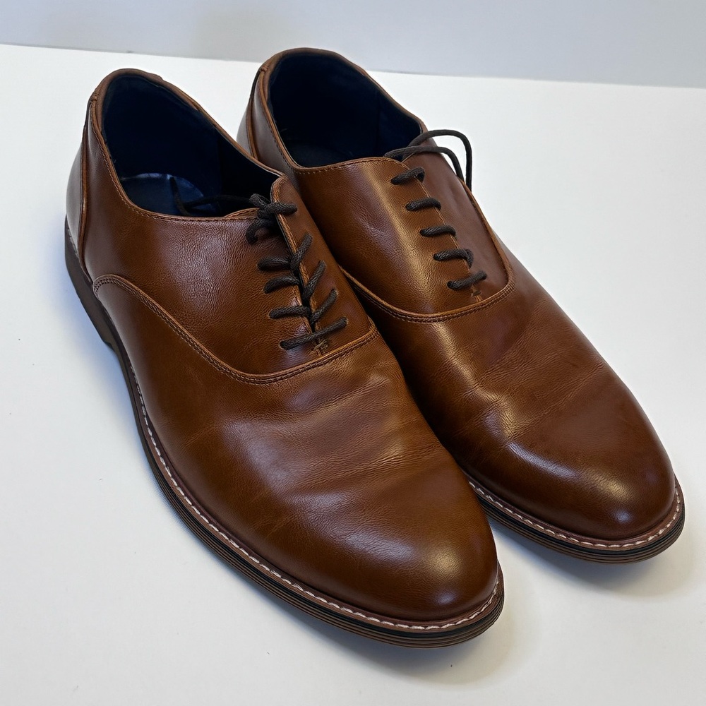 Steve Madden Nunan Mens Brown Oxford Shoes Size 10
